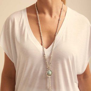 COPY - UNO de 50 Necklace FULL MOON NECKLACE Silver plated Blue Peal Women Jewe…